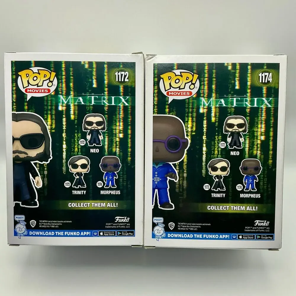 Neo #1172 and Morpheus #1174 The Matrix Funko Pop Set - Picture 3 of 6